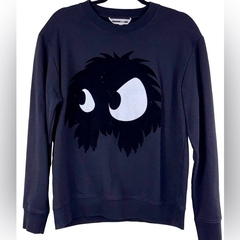 ALEXANDER McQUEEN “MAD CHESTER” MONSTER SWEATSHIRT IN BLACK